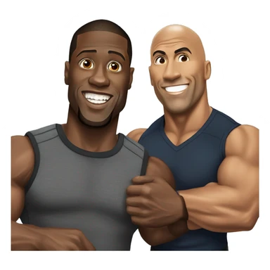 kevin hart and the rock sticker