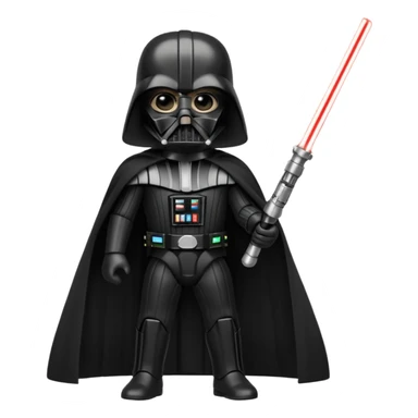 Darth Vader holding a lightsaber  sticker
