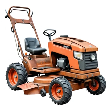 pencil drawing of a gravely mower sticker