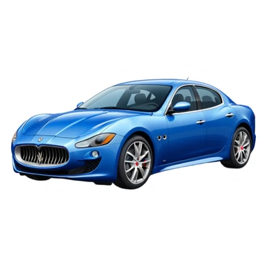 Blue Maserati sticker