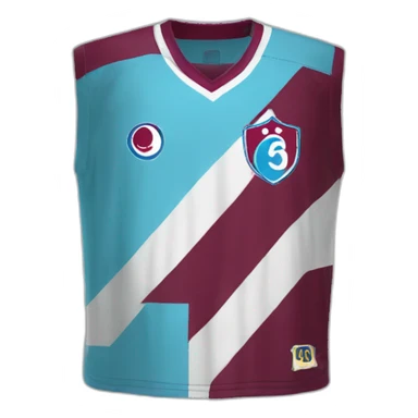 Burgundy blue striped Trabzonspor jersey sticker