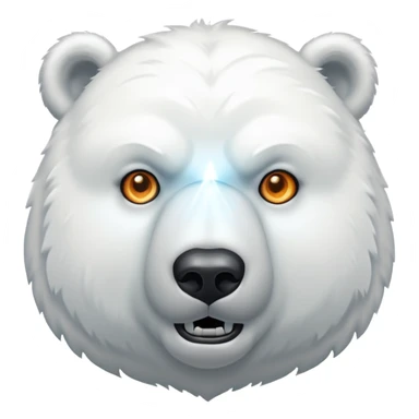 Create a polar bar shooting lasers out of its eyes sticker