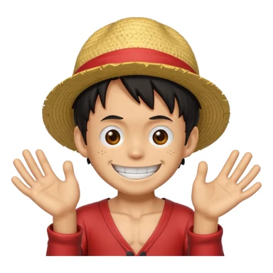 Make luffy emoji sticker
