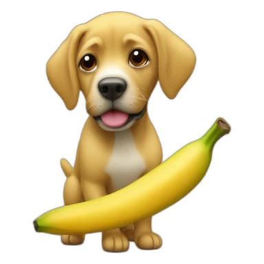 Platano canario animado haciendo el signo de la victoria sticker