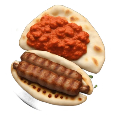 Bosnian national dish cevapi sticker