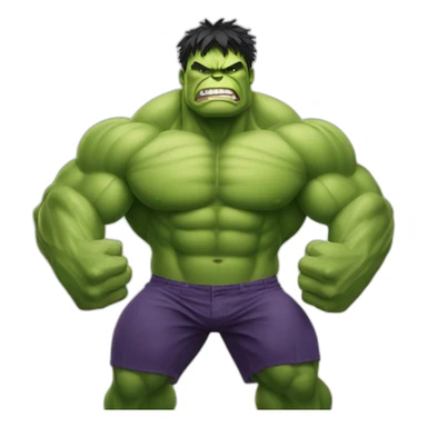 hulk flexing muscles sticker