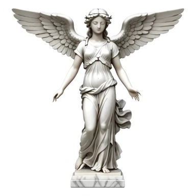 Winged Victory of Samothrace statue sticker