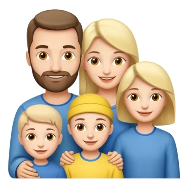 Ukrainian family sticker