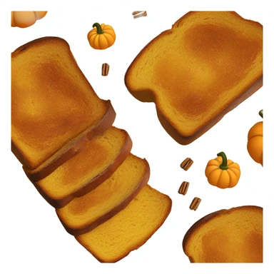 pumpkin bread french toast with pumpkins sticker