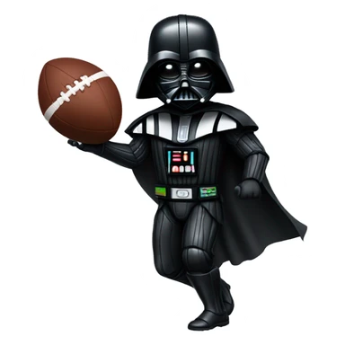 Darth Vader playing football sticker