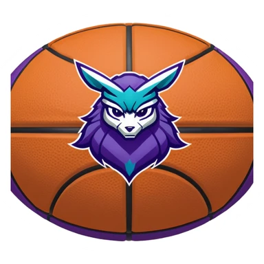 Charlotte hornets basketball sticker