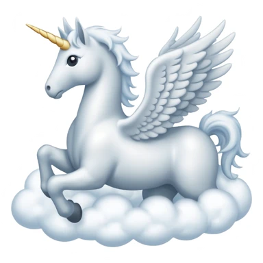 Pegasus made out of  Cloud  sticker