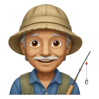 old nice fisherman sticker