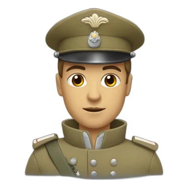 Soldat au garde-à-vous sticker