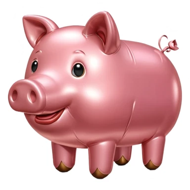 spam meat jeff koons style inflatable pig balloon sticker