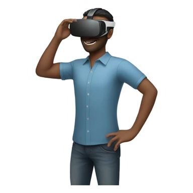 Guy with vr headset on sticker