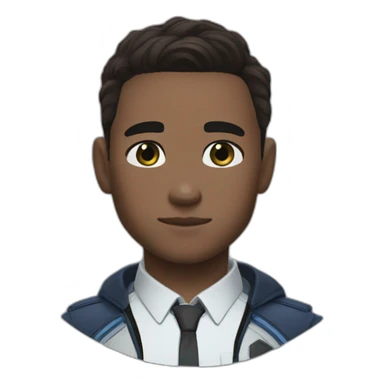 Connor from detroit become human sticker