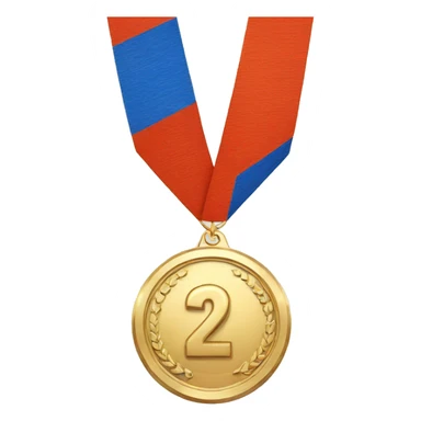number one medal sticker
