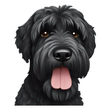 Black Russian terrier sticker