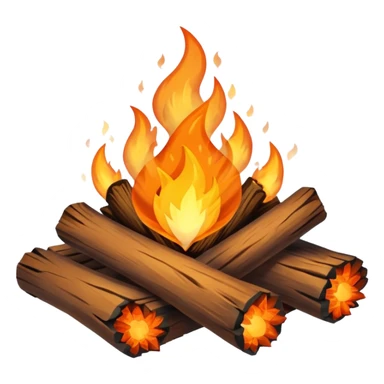 Fogata de camping 32x32 png menos de un mega sticker
