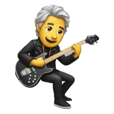 Rock musician man sticker