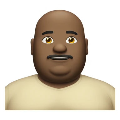 Very fat man with extreme belly rolls and belly button lint who is bald  sticker