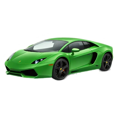 Green lamborgini technica sticker