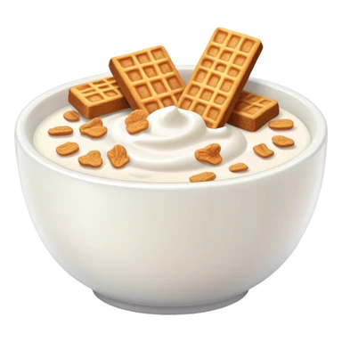 Yogurt with cinnamon toast crunch cereal sticker