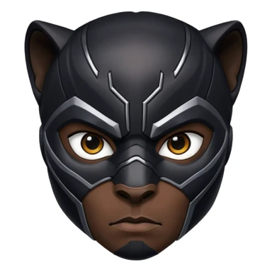 black panther superhero face sticker