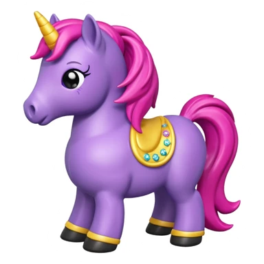  My Little Pony style vinyl fat horse toy figure  sticker