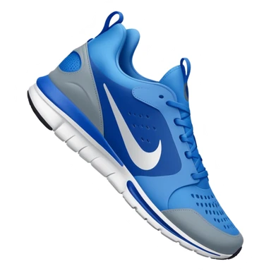 Tiburon con zapatos nike azules sticker