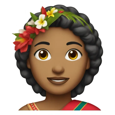 Woman with traditional Costa Rica dress sticker