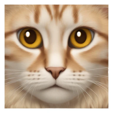 chat roux avec des yeux bleux sticker