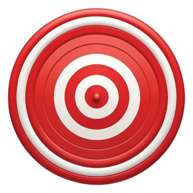 Red-white bullseye target sticker
