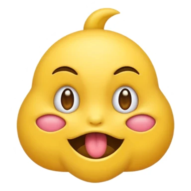Un emoji qui se moque en tirant la langue avec plein de nœuds autour de la tête sticker