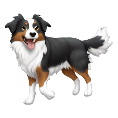 Anvil with Jumping Australian shepherd  sticker