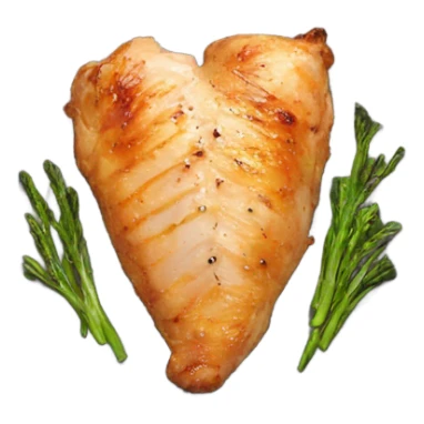 Air Fryer Chicken Breast in a plate sticker