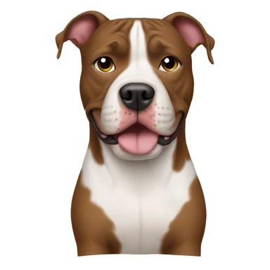 Pitbull dog wearing uggs sticker