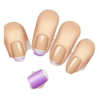 French tip nails sticker