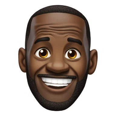 LeBron being goofy sticker