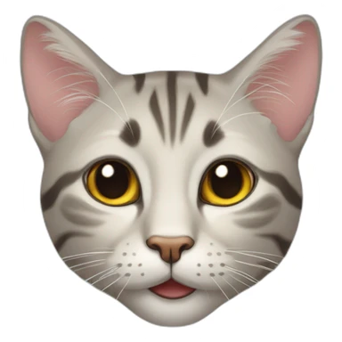 lachende katze winkt sticker