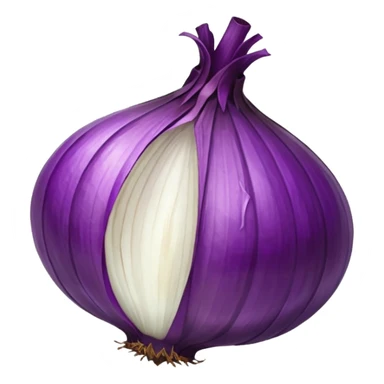 dried purple onion single sphere sticker