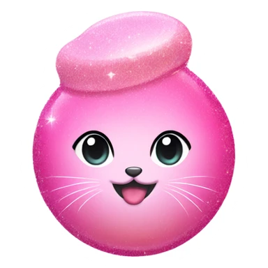 Pink ombre full body seal with glitter sticker