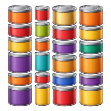 canned food boxes sticker