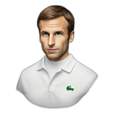Macron en Lacoste tn sticker