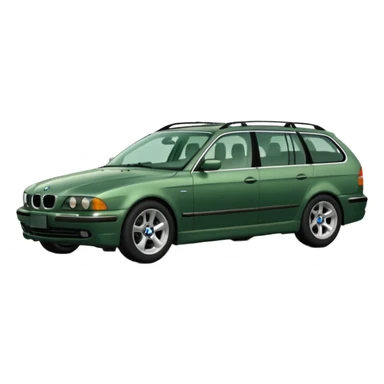 green 2001 BMW 540i wagon sticker
