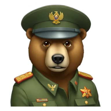 russian-military-bear sticker