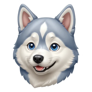 Happy siberian husky sticker