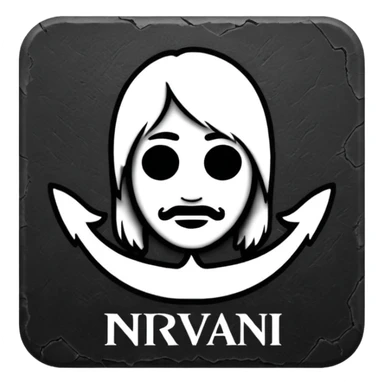 Like nirvana logo sticker