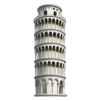 leaning tower of pisa sticker